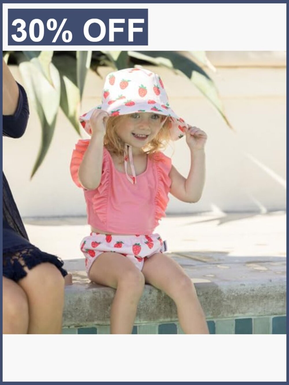 Adjustable UPF 50+ Bucket Hat for Toddlers Lightweight Quick-Dry Sun Protection - Picture 2 of 7